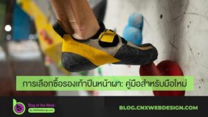 การเลือกซื้อรองเท้าปีนหน้าผา